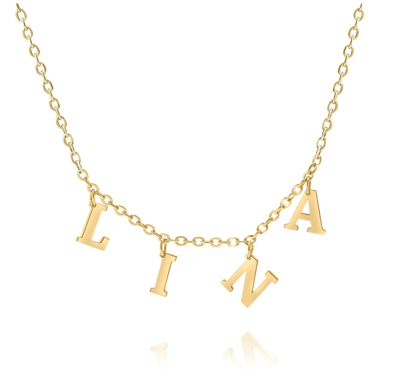 Collier Lettres Suspendues Personnalisé