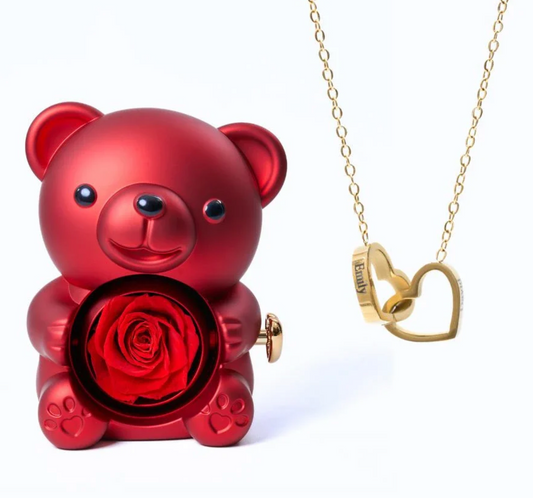 Ours Éternel & Collier Personnalisé
